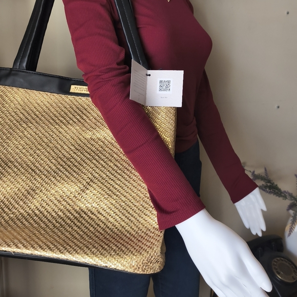 Versace Black and Gold Tote with Dust Bag- GWP Tote - Picture 8 of 9